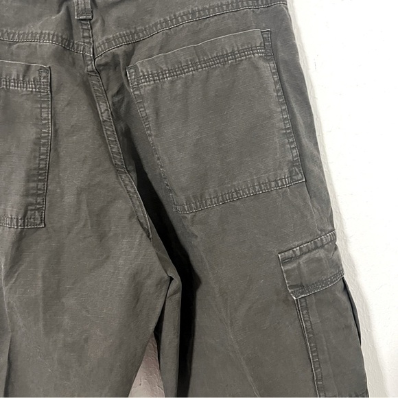 Wrangler Authentic Rip-Stop Men's Relaxed Fit 32x32 CARGO Pants 70L3WML Charcoal - Picture 3 of 7